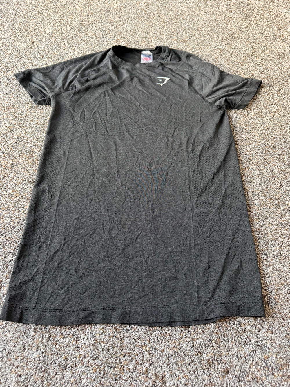 Gymshark Vital Light Seamless T-Shirt Black Marl Small Mens Workout Gym Tee